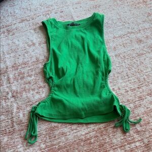Zara Green Sleeveless Top